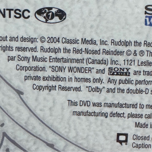 🎄 Vintage Rudolph the Red-Nosed Reindeer – Brand New, Sealed 2004 DVD 🦌✨ - Picture 13 of 16